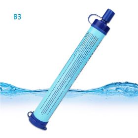 Outdoor portable water purifier (Option: Blue)