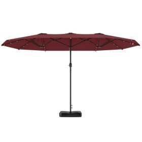 Outdoor Beach Umbrella - Amazon Shipping - Not Shipped On Weekends (Option: Wine Red)