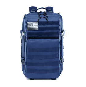 Outdoor Mountaineering Bag Tactical Leisure Bag Army Fan Travel Computer Bag Individual Soldier Package (Option: Blue)
