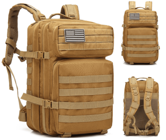 Outdoor Mountaineering Bag Tactical Leisure Bag Army Fan Travel Computer Bag Individual Soldier Package (Option: Khaki)